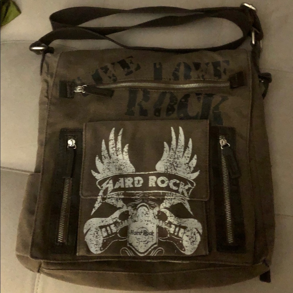 Hard Rock Canvas Messenger Bag